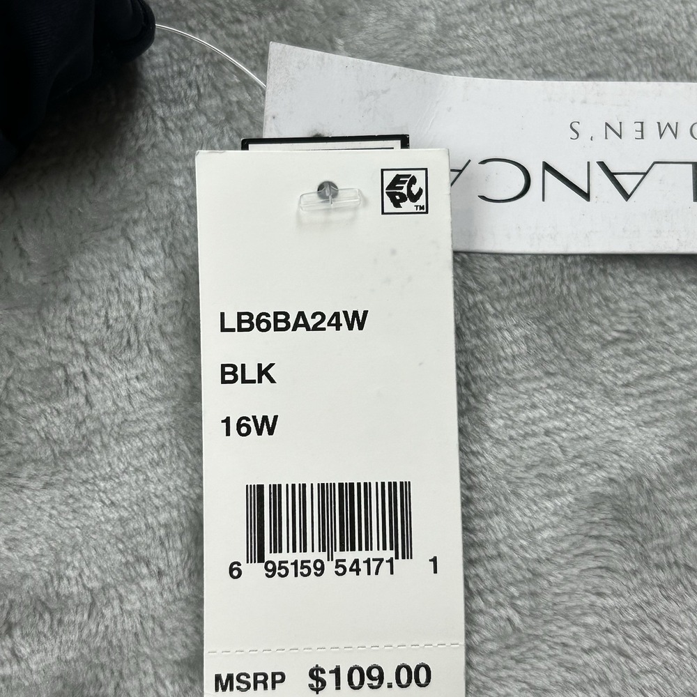NWT La Blanca Swimsuit Womens 16W black one piece adjustable straps MSRP  $109 - Picture 6 of 12